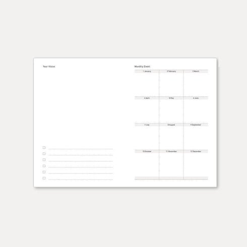 2024 B6 & A6 Papermood DOUBLE Book Tomoe River 52gsm One Day Per Page Cousin Techo Planner Notebook Journal | 256 Pages per book