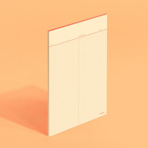 MoteMote B5 GRID Indy Pink 100gsm Note Paper Squared | 40 Sheets