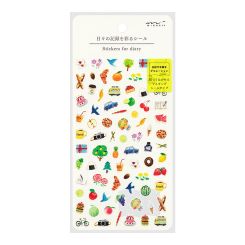 Midori SPEECH BUBBLES Phrases Words Sticker for DIARY Series Stickers Washi Tape Stickers Repositionable Stickers Bujo Stickers | 2569