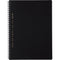Kokuyo B5 Soft Ring BUSINESS Series BLACK 6mm Dotted Ruled Notebook Eco Friendly Notebook | 70 Sheets SV407B