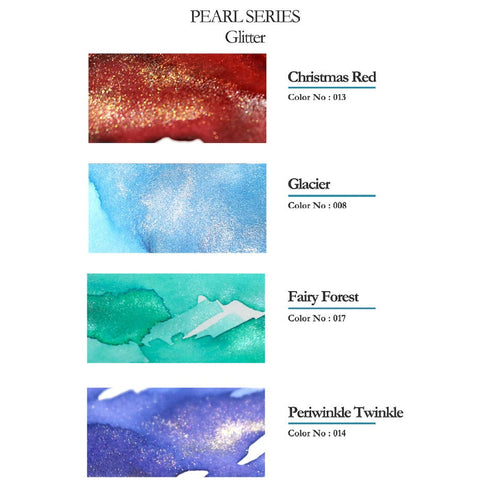 Dominant Industry Ink LES NYMPHÉAS LES Nuages Painter's Series Glitter Fountain Pen Ink Handmade Dip Pen Ink Hand Crafted Bottle Ink | 25ml