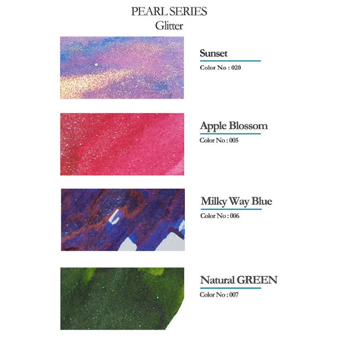 Dominant Industry Ink EARLY SPRING Glitter Fountain Pen Ink Handmade Dip Pen Ink Hand Crafted Bottle Ink | 25ml