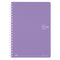 Kokuyo B6 Soft Ring B6 VIOLET Notebook Dotted Line 6mm Rule | SV348BT 80 Sheets