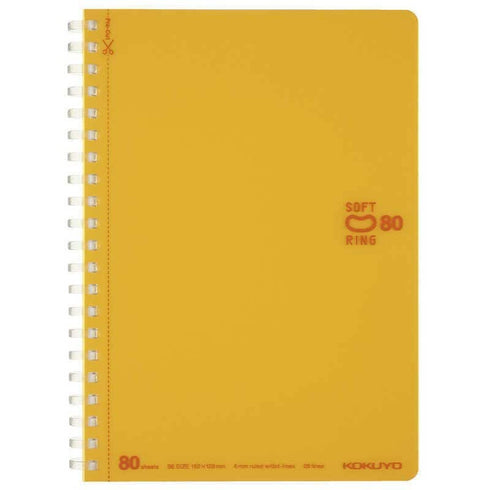 Kokuyo B6 Soft Ring B6 GRAY Notebook Dotted Line 6mm Rule | SV348BT 80 Sheets