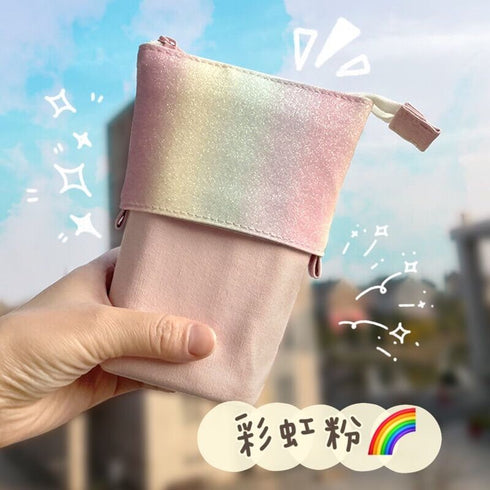 BLACK CAT Retractable Standing Pen Case Pencil Case Retractable Case Storage Case Durable Pen Case | 185mm X 125mm X 85mm X 65mm