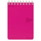 Kokuyo A7 PINK Soft Ring Notebook 6mm Dotted Ruled Line Mini Type Reporter Style Notebook Flip Up Notebook | 80 Sheets SV378BT