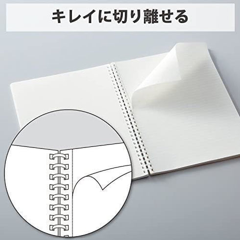 Kokuyo B5 Soft Ring BUSINESS Series BLACK 5MM GRID Notebook Sustainable Notebook | 70 Sheets SV407S5