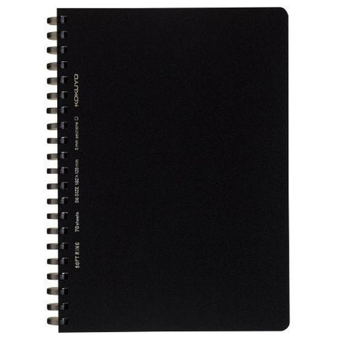 Kokuyo B6 Soft Ring B6 LIGHT BLUE Notebook Dotted Line 6mm Rule | SV348BT 80 Sheets