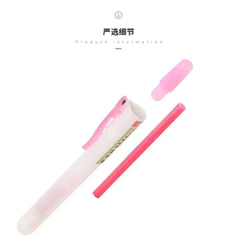 Dianshi RETRACTABLE FLUORESCENT Color Highlighter Set Refillable Highlighter Set Eco Conscious Four Series Six Pen Set 24 Colors | DS-805S