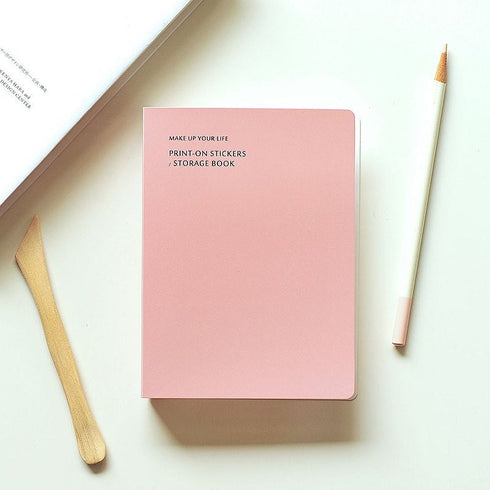 Mu Lifestyle DUSTY ROSE STORAGE Book Storage Binder Storage Wallet Print-On Stickers Rub -On Stickers Transfer Stickers Translucent Stickers