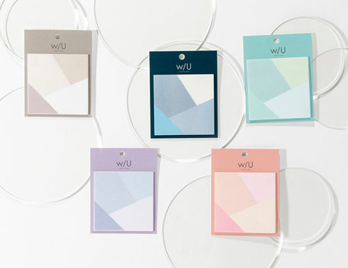 Nakabayashi SAKURA Watashi No Sobani W/U Series Transparent Sticky Note Translucent Sticky Notes Vellum Sticky Notes | WU-FSTL 20 Sheets