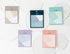 Nakabayashi SAKURA Watashi No Sobani W/U Series Transparent Sticky Note Translucent Sticky Notes Vellum Sticky Notes | WU-FSTL 20 Sheets