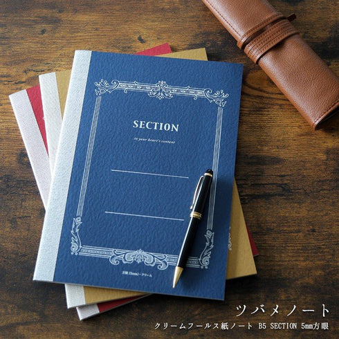 Tsubame Note Fools B5 5mm Grid Cream Notebook Section Notebook 5mm Graph | C3019 64 Pages