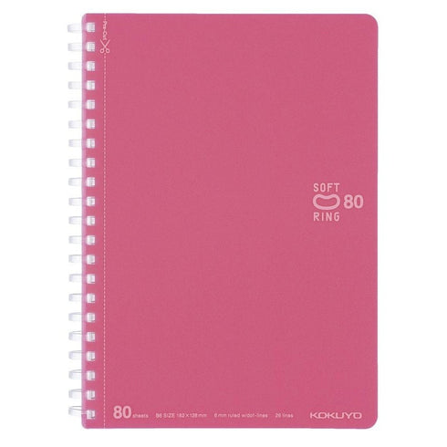Kokuyo B6 Soft Ring B6 LIGHT BLUE Notebook Dotted Line 6mm Rule | SV348BT 80 Sheets