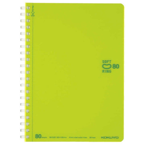 Kokuyo B6 Soft Ring B6 LIGHT BLUE Notebook Dotted Line 6mm Rule | SV348BT 80 Sheets