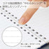 Kokuyo B6 Soft Ring B6 GRAY Notebook Dotted Line 6mm Rule | SV348BT 80 Sheets