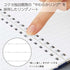Kokuyo B6 Soft Ring B6 LIGHT BLUE Notebook Dotted Line 6mm Rule | SV348BT 80 Sheets