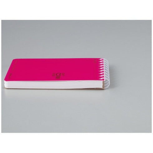 Kokuyo A7 PINK Soft Ring Notebook 6mm Dotted Ruled Line Mini Type Reporter Style Notebook Flip Up Notebook | 80 Sheets SV378BT