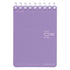 Kokuyo A7 VIOLET Soft Ring Notebook 6mm Dotted Ruled Line Mini Type Reporter Style Notebook Flip Up Notebook | 80 Sheets SV378BT