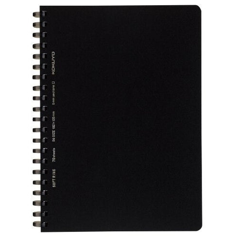 Kokuyo B6 Soft Ring B6 BLUE GREEN Notebook Dotted Line 6mm Rule | SV348BT 80 Sheets