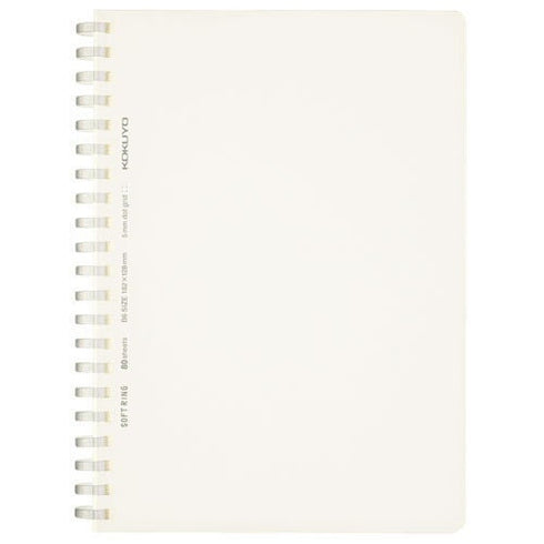 Kokuyo B6 Soft Ring CLEAR Notebook 5mm Dot Grid | 80 Sheets SV548WT