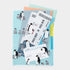 Midori A5 PENGUIN 3 Pocket Clear Folder MD Folder Water Resistant Folder | 220mm X160mm