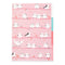 Midori A4 BIRDS White-Tailed Tits 3 Pocket Clear Folder MD Folder Water Resistant Folder | 310mm X 221mm