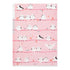 Midori A4 BIRDS White-Tailed Tits 3 Pocket Clear Folder MD Folder Water Resistant Folder | 310mm X 221mm