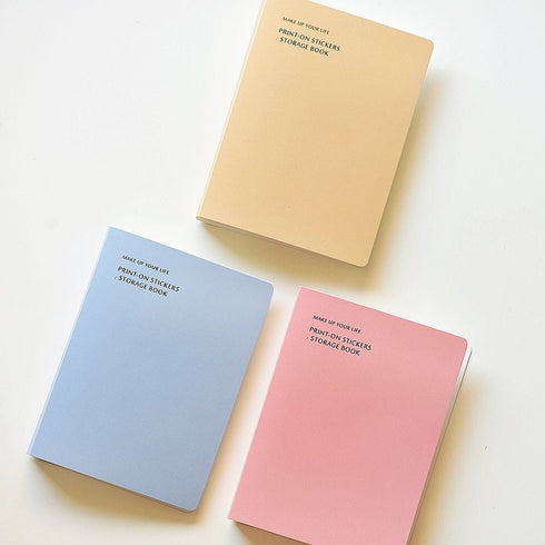 Mu Lifestyle MILK TEA STORAGE Book Storage Binder Storage Wallet Print-On Stickers Rub -On Stickers Transfer Stickers Translucent Stickers