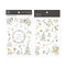 MU Lifestyle Print-On Stickers Rub -On Stickers Transfer Stickers Translucent Stickers 182 | Early Spring Morning Delicate Flower Wildflower