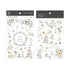 MU Lifestyle Print-On Stickers Rub -On Stickers Transfer Stickers Translucent Stickers 182 | Early Spring Morning Delicate Flower Wildflower