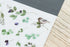 MU Lifestyle Print-On Stickers Rub -On Stickers Transfer Stickers Translucent Stickers 187 | Birds Greenery Foliage