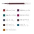 Zebra Sarasa BLUE BLACK Refill 0.5mm Sarasa Grand Refill Single Refill Gel Ink Refill Sarasa Vintage Refill | JF-0.5