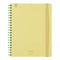 Kokuyo B6 SOOOFA YELLOW Soft Ring Notebook 4mm GRID Kokuyo Soft Ring Notebook | SV748S4 80 Sheets