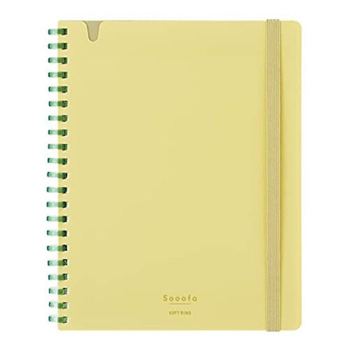 Kokuyo B6 SOOOFA Warm GRAY Soft Ring Notebook 4mm GRID Kokuyo Soft Ring Notebook | SV748S4 80 Sheets