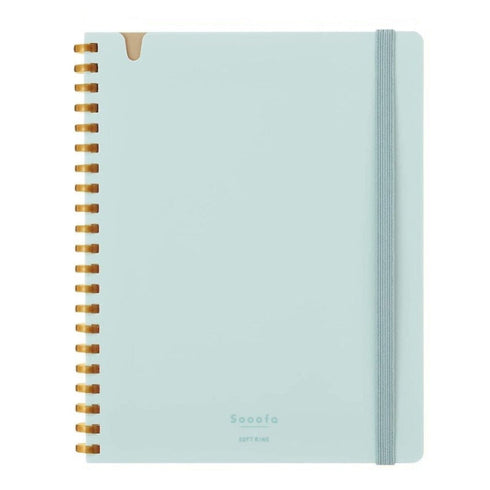 Kokuyo B6 SOOOFA Warm GRAY Soft Ring Notebook 4mm GRID Kokuyo Soft Ring Notebook | SV748S4 80 Sheets