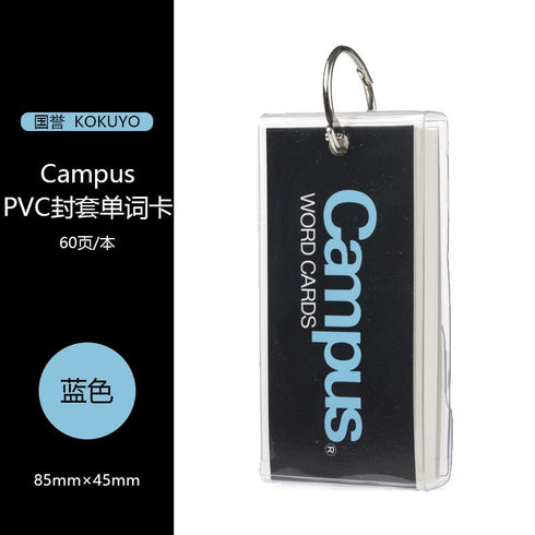 Kokuyo Campus BLACK with PCV COVER Word Card Fountain Pen Testing Journal Fountain Pen Ink Swatches Pen Swatches Ink Swatches