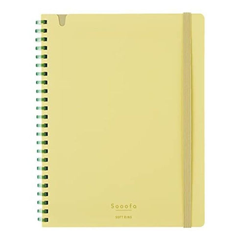 Kokuyo A5 SOOOFA Light BLUE Soft Ring Notebook 4mm GRID Kokuyo Soft Ring Notebook | SV738S4 80 Sheets