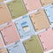 PLEPIC MINI REFILLS For 3 Ring Binder Memo Notes Shopping List To Do List Expense Record Daily Memo Weekly Memo Dot Grid Memo | 82 X 63mm