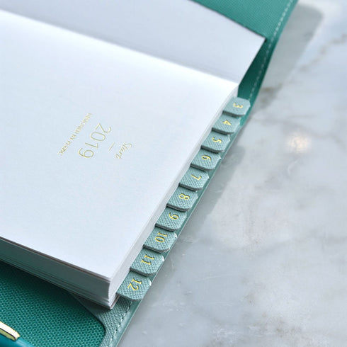 PLEPIC COLOR Feel Good PU Leather Index Tabs Monthly Index Tabs Weekly Index Tabs Daily Index Tab Self-Adhesive Tabs Planner Index Sticker