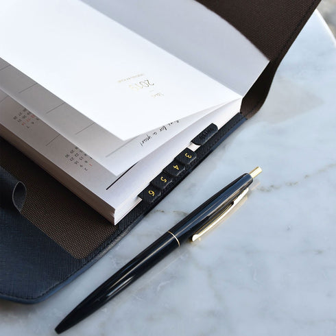 PLEPIC COLOR Feel Good PU Leather Index Tabs Monthly Index Tabs Weekly Index Tabs Daily Index Tab Self-Adhesive Tabs Planner Index Sticker