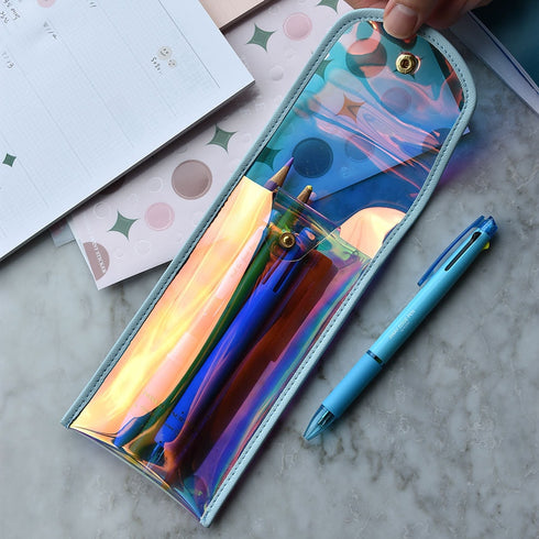 PLEPIC TWINKLE Clear Smoky GREY Pen Case Pencil Case Storage Case Durable Pen Case Storage Case Clear Testing Case | 193 X 93mm