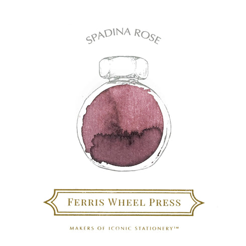 Ferris Wheel Press SPADINA ROSE Fountain Pen Ink Fashion District Dip Pen Ink Calligraphy Ink Bottle Ink | 38ml