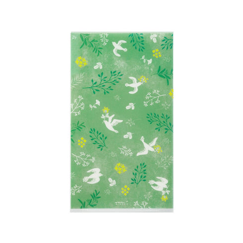Midori A5 SLIM With Flap Peace DOVE White Birds 3 Pocket Clear Folder MD Folder Water Resistant Folder | 221.5mm X 126mm