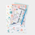 Midori A5 FLOWERS 3 Pocket Clear Folder MD Folder Water Resistant Folder | 220mm X160mm