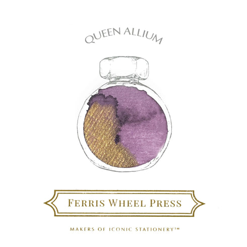 Ferris Wheel Press QUEEN ALLIUM SHIMMER Fountain Pen Ink Fashion District Dip Pen Ink Calligraphy Ink Bottle Ink | 38ml