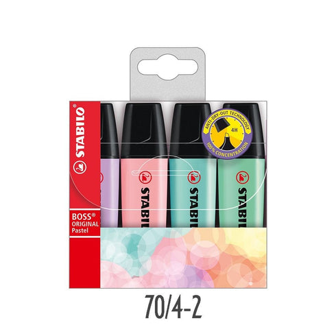 STABILO BOSS ORIGINAL Highlighter Set Stabilo Wallet Stabilo Fluorescent Stabilo Pastel | 70/4-3
