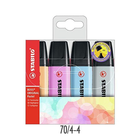 STABILO BOSS ORIGINAL Highlighter Set Stabilo Wallet Stabilo Fluorescent Stabilo Pastel | 70/4