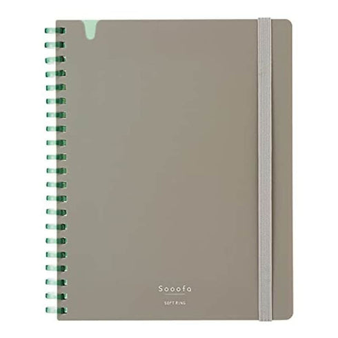 Kokuyo B6 SOOOFA Light BLUE Soft Ring Notebook 4mm GRID Kokuyo Soft Ring Notebook | SV748S4 80 Sheets