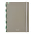 Kokuyo A5 SOOOFA Warm GRAY Soft Ring Notebook 4mm GRID Kokuyo Soft Ring Notebook | SV738S4 80 Sheets